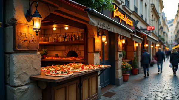 Découvrez le kiosque à pizzas : saveurs artisanales à Rue