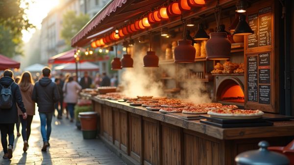 Découvrez le kiosque à pizzas : saveurs artisanales à Rue