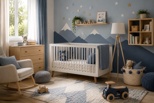 Quelles idées créatives pour une chambre bébé garçon ?