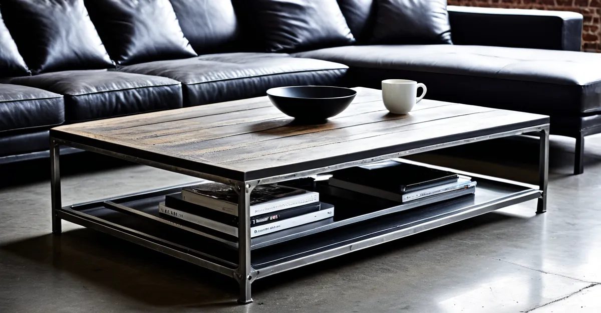 Table basse et mobilier métal pour loft : style industriel et modernité ...