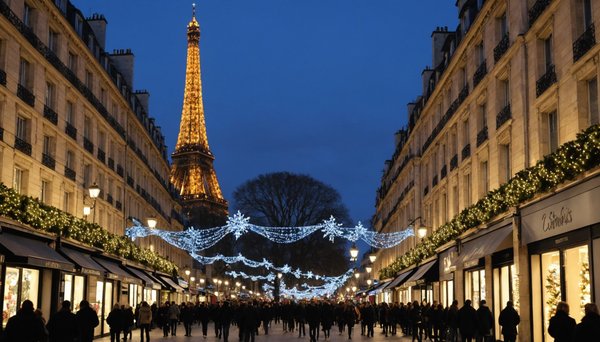 Les plus belles illuminations de noël à paris en 2023